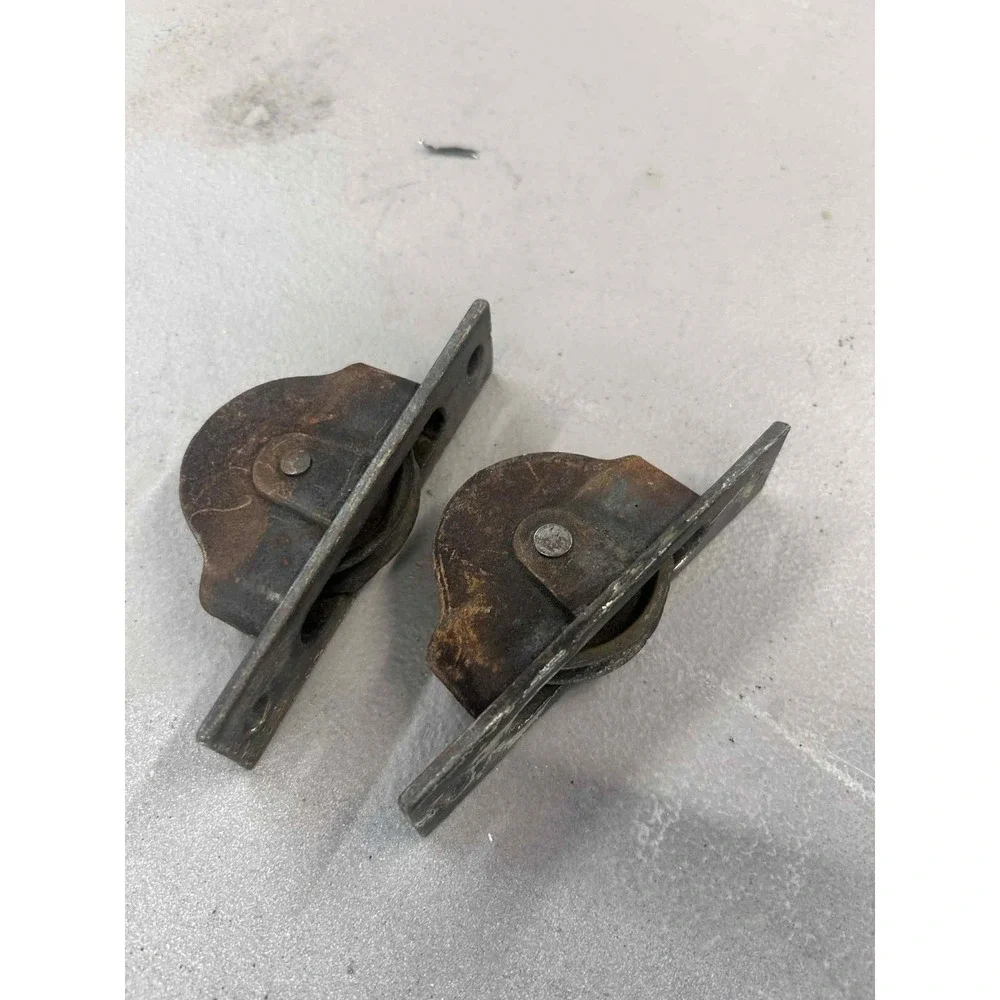Lot Of 2 vintage victorian window weight pulleys